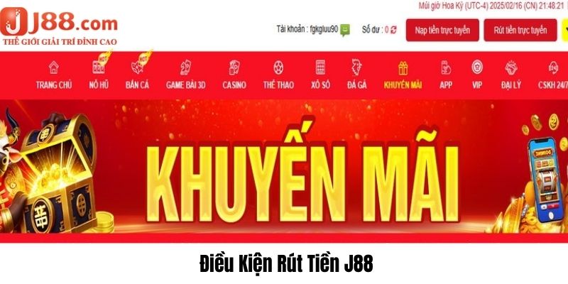 Bạn đọc kỹ về điều khoản được rút tiền J88